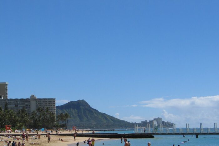 オアフ島ワイキキビーチ
