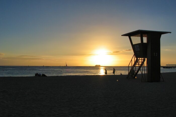 オアフ島ワイキキビーチ